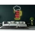 thumbnail image 4 of Glowneon Wish You Were Beer Neon Sign, Beer Bottle Sign, Bar Pub Decor, 4 of 4