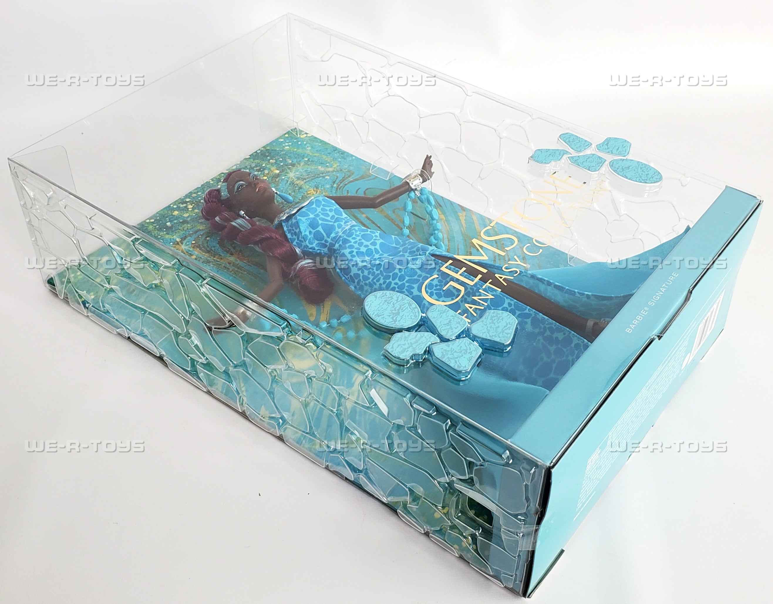 未使用MagicalFurniturePuroShelf/S-size Barbie Signature Gemstone Fantasy Collection Turquoise Doll
