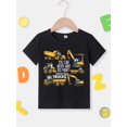 thumbnail image 2 of MILKYSHIP Boys' "You Can Never Have Too Many Trucks" Excavator Graphic Tee - Comfy Cotton Casual Short Sleeve T-Shirt, Round Neck, Summer Wear, 2 of 6