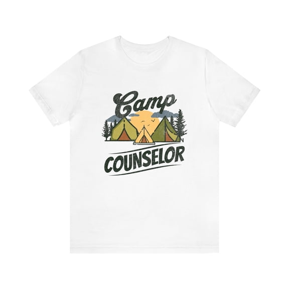 Unisex Camp Counselor Camping Woods Tents T-Shirt