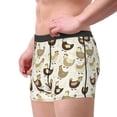 thumbnail image 4 of Balery Funny Chicken Men's Boxer Briefs, Soft and Breathable Cotton Underwear with nylon Waistband-XX-Large, 4 of 9