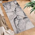 thumbnail image 1 of Alfombras modernas Haperlare para pasillo, lavables y suaves, con estampado de rocas abstractas, para entrada y lavandería, color gris, 60 x 180 cm, 1 of 7