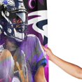 thumbnail image 4 of Cortina de ducha de baño personalizada del equipo de fútbol Ravens, impermeable, para el hogar, antialtas temperaturas, privacidad, 72 x 72 pulgadas, 4 of 8