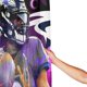 thumbnail image 4 of Cortina de ducha de baño personalizada del equipo de fútbol Ravens, impermeable, para el hogar, antialtas temperaturas, privacidad, 72 x 72 pulgadas, 4 of 8