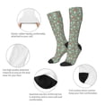thumbnail image 6 of Lsque Retro Hippie Groovy Mushroom Printed Crew Socks Men's Women's LightWeight Thin Casual Calf Socks ,Knee High Socks,Cotton Socks, 6 of 9