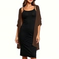 thumbnail image 6 of Women Sheer Chiffon Shawl Wrap Lightweight Scarf Elegant Evening Cover Up Soft Breathable Long Scarf for Dress Formal Party Wedding Beach Sunscreen Wrap Fashion Accessory Gift Idea, 6 of 8