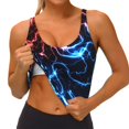 thumbnail image 3 of Balery Red And Blue Lightning Sujetadores deportivos con espalda cruzada para mujer, acolchados, sin costuras, de alto impacto, ideales para yoga, gimnasio, entrenamiento y fitness.-, 3 of 8