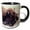 Black/White, variant on 3drose, Usa, Montana, Moiese. Bison Portrait at National Bison Range., 11oz Magic Transforming Mug