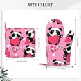 thumbnail image 4 of Disketp Panda Heart Valentine Pink Oven Mitts And Potholders Bbq Gloves-Oven Mitts And Pot Holders With Recycled Infill Silicone Non-Slip Cooking Gloves For Cooking Baking Grilling, 4 of 9