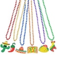 thumbnail image 2 of JOYIN 12 PCS Cinco de Mayo Fiesta Necklaces Bead- Mexican Birthday Party Favors Supplies Decorations, Luau Photo Props, Carnivals Event, Taco Tuesday, Dia De Muertos Festivals, 2 of 5