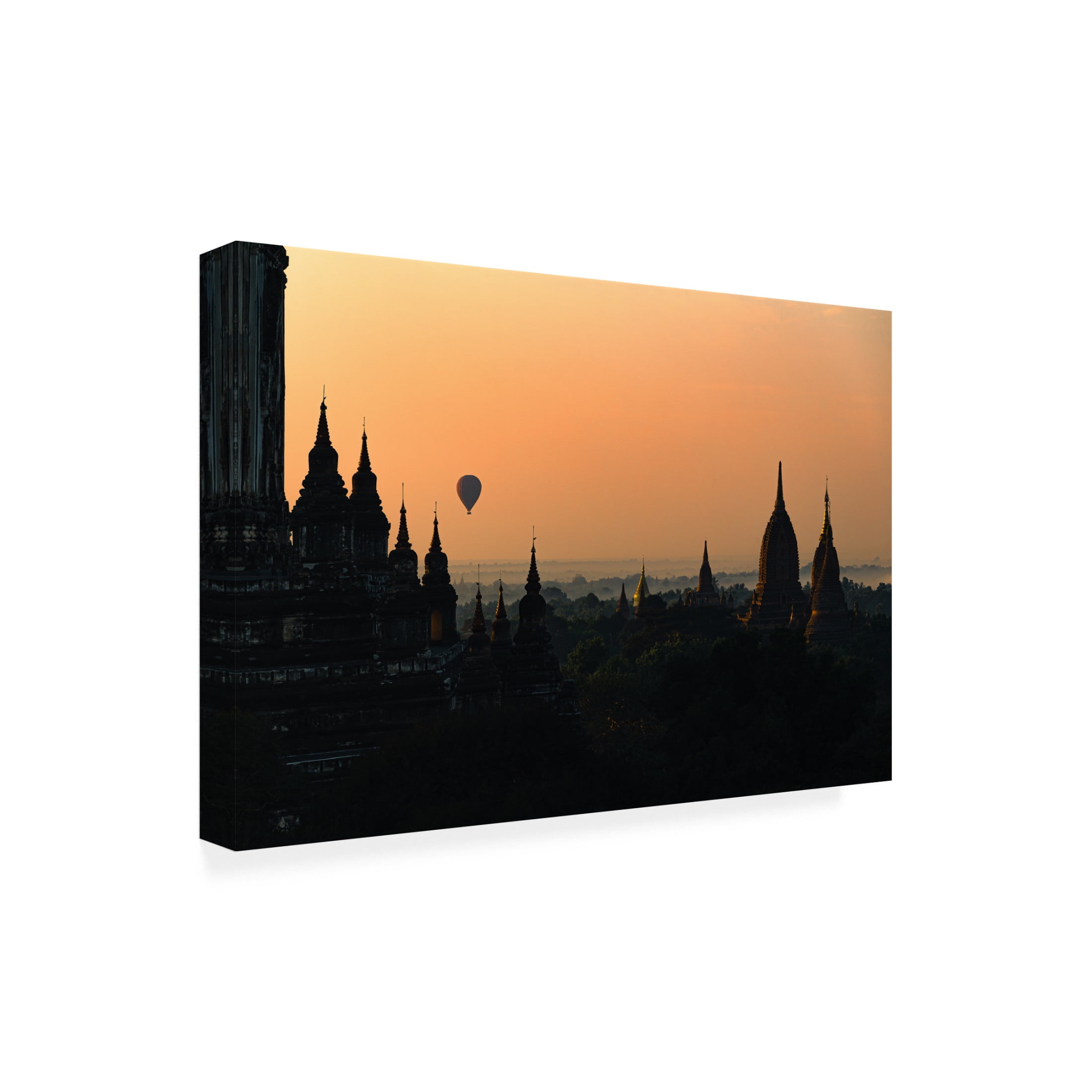 Trademark Fine Art Marco Tagliarino Sunrise in Bagan Canvas Wall Art