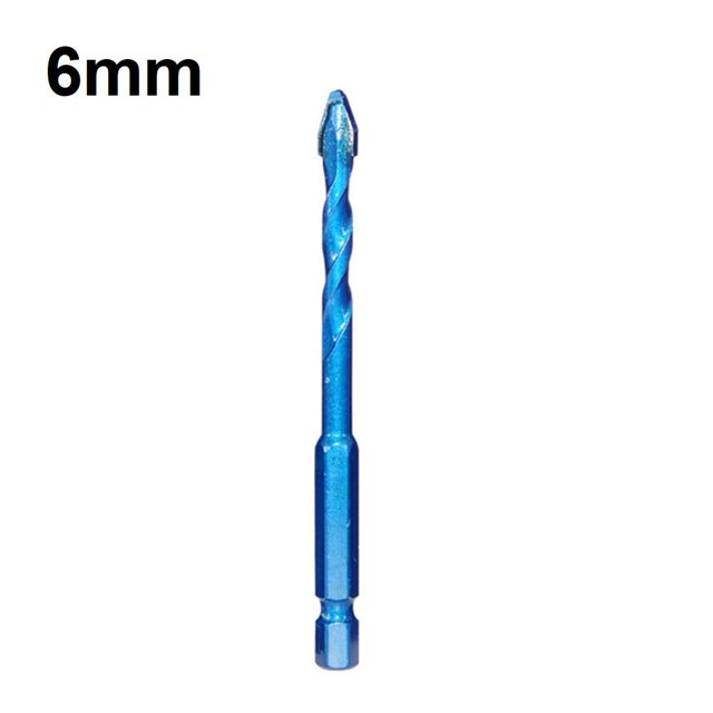 Perceuse Excentrique Perçage de Précision Pierre de Perçage en Verre Perceuse Triangulaire 6mm