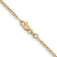 thumbnail image 4 of 14k Yellow Gold 18 Inch 1.65mm Cable Chain Necklace Pendant Charm Round Link, 4 of 9