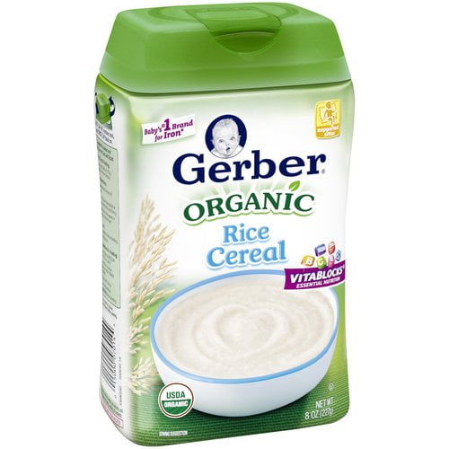organic single grain baby cereal