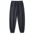 thumbnail image 2 of Lopecy-Sta Fleece-Lined Joggers for Men, Winter Warm Washed Sweatpants Relaxed Fit Tapered Cuff & Drawstring Loose Pants for Men, 2 of 5