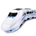 thumbnail image 5 of Smart Chain Train Toy - Electric High-Speed Model Kit with Flashing Lights, Battery Powered, Assembled E-lectric Train Set for Kids, 5 of 7