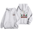thumbnail image 4 of WILLBEST Sudadera Deportiva para Mujer Ladies' Christmas Printed Zipper Long Sleeved Pocket Adjuststring Casual Hooded Sweatshirt 1792 Grande, 4 of 8