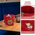 thumbnail image 3 of Raindrops 1Piece Red Cotton Insulated Teapot Covering for Home Decoration and Kitchen Use, 3 of 8
