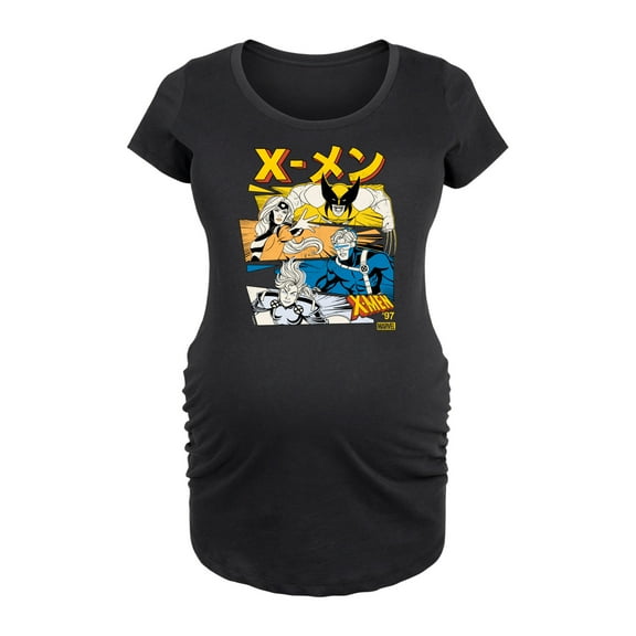 Marvel X-Men - Kanji Stacked - Maternity Scoop Neck Graphic T-Shirt