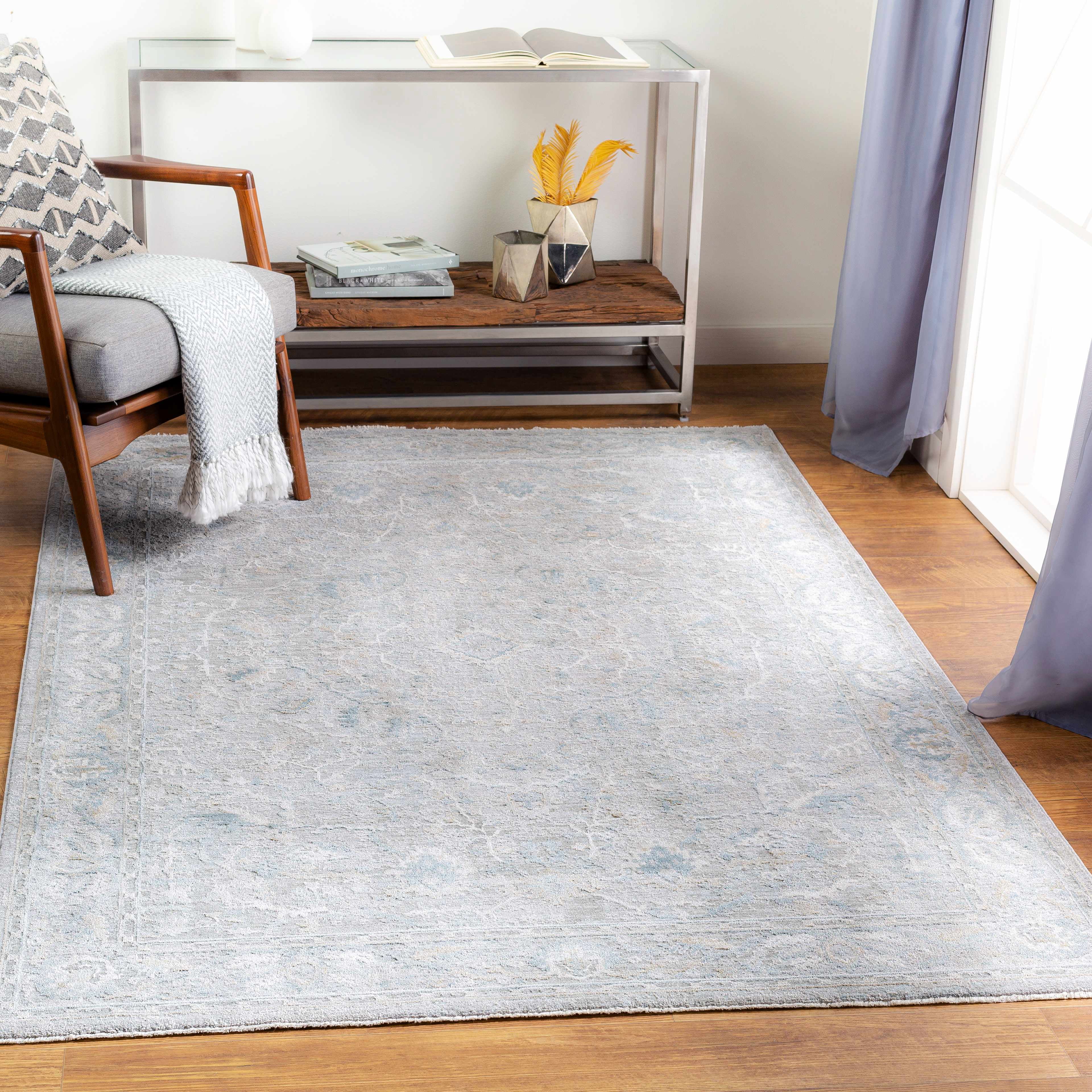 Hauteloom Glengarry Living Room, Bedroom Area Rug - Traditional - LightBeige, Taupe, DustySage - 5'3" Round