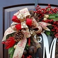 thumbnail image 3 of Guirnaldas decorativas para puerta de árbol de Navidad, guirnaldas de botín de Navidad, decoración del hogar, uva de árbol , guirnalda SM SunniMix Swag para colgar en la puerta, 3 of 3