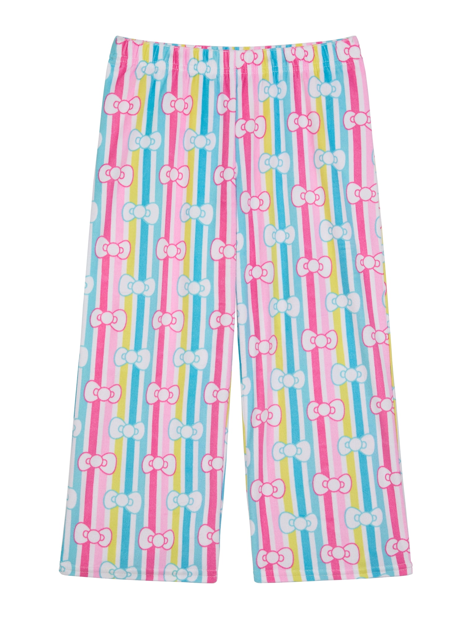 Hello Kitty Girls Short Sleeve Sleep Top and Pants Pajama Set, 2-Piece, Sizes 4-12