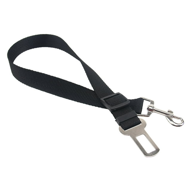 Fiudx Cinturón de Seguridad para Perros, Ajustable, de Nailon, con Gancho Metálico Resistente, Universal para Coche, para Perros Pequeños y Grandes, con Sujeción para Asiento Trasero, 70 Cm de Largo.