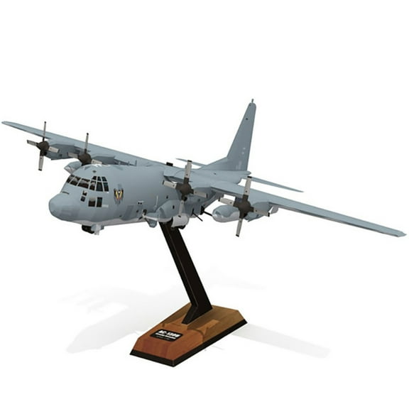 Aviation Model Toys 1/100 Lockheed AC-130U Ghost Aerial Gunship Model for Military Model Enthusiasts Gifts