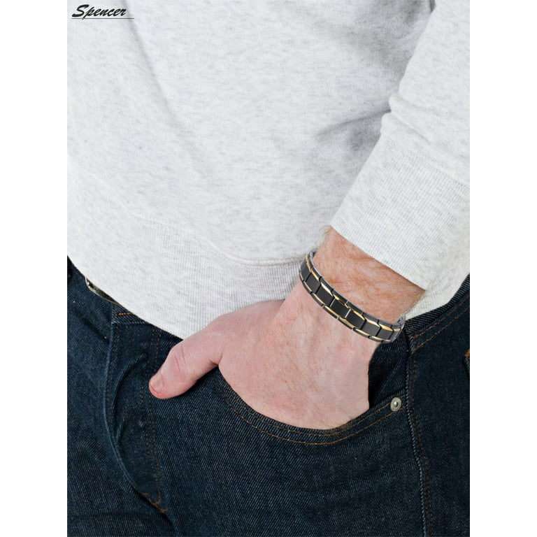 Men's Personalized Bracelet, Sterling Silver, Chain Bracelet - Spencer