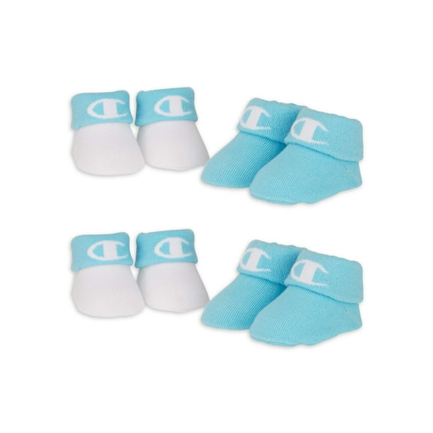 Champion Baby Boy Bootie Socks, 4 Pack Booties (06M)