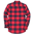 thumbnail image 3 of Dubinik® Flannel Shirt for Men Long Sleeve Men's Casual Button-Down Shirt 100% Cotton Soft Plaid Regular Fit with Pockets, 3 of 7