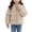 Khaki, variant on Fnooota Girls Puffer Jackets Size 5 T, Warm Long Sleeve Casual Zip up Girls Winter Outerwear Beige