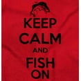 thumbnail image 2 of Keep Calm Fish On Fishing Enthusiast Men's Graphic T Shirt Tees Brisco Brands S, 2 of 6