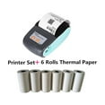 thumbnail image 1 of Mini 58mm Paper Bill Pocket Bluetooth Printer Wireless Portable Thermal Receipt Printer Mobile ,Easy to Use, 1 of 6