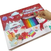 Fidget Advent Calendars 2021 Toy for Kid,Pop-On-It Advent Calendars,Christmas Advent Calendar Fidget Toy Packs,Christmas Countdown Calendar 24 Days