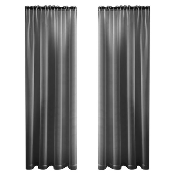Elegant Voile Curtains Lightweight Sheer Window Drapes Transparent Soft Panels for Living Room Bedroom Nursery Victorian Style Modern Window Treatment Home Decor