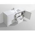 thumbnail image 2 of Alma-Allier 60" Gloss White Single Sink Free Standing Vanity With Integrated Sink, 2 of 8