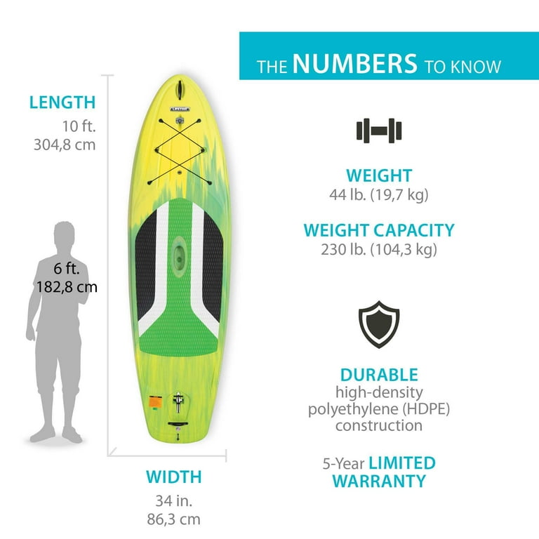 Lifetime Fathom Stand-Up Paddleboard, Lemongrass Fusion, 100