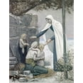 thumbnail image 2 of Puvis de Chavannes, Pierre 20x24 Black Ornate Wood Framed with Double Matting Museum Art Print Titled - Charity, 2 of 4