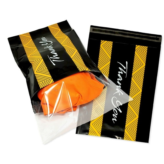 10 Designs! Ultimate Thank you Poly Mailers Collection, 10x13" Combo, Self Seal Shipping Mail Bags