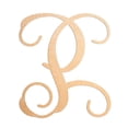 thumbnail image 1 of 19.5 In. Letter P, Unfinished Calligraphy Vine Monogram Wood Letter. For your DIY Decor such as Door Hanger, Wall Decor, Alphabet for Birthday, Wedding, Baby Shower, Nursery (P), 1 of 30