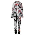 thumbnail image 4 of Demon Slayer Nezuko Unisex Onesie Pajamas Zipper Jumpsuit Hooded One Piece Sleepwear for Family Mens Womens, 4 of 8