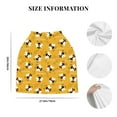thumbnail image 6 of Haiem Cute Bee Butterfly Yelllow Baby Nursing Cover & Nursing Poncho - Multi Use Cover for Baby Car Seat Canopy, Stroller Cover, 360°Full Privacy Breastfeeding Coverage, 6 of 9