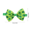 thumbnail image 3 of St Patrick's Day Pet Party Costume Bow Tie for Dogs and Cats, Irish Festival Clovers Bow Tie Accessory, General Purpose Pet Wear for Holiday Themed Events and Everyday Use, 3 of 6