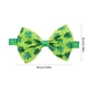 thumbnail image 3 of Pajarita para mascotas del Día de San Patricio, accesorio de disfrace de poliéster Lucky Clovers para perros y gatos, traje ajustable para fiesta irlandesa, decoración de collar verde 9x6cm, 3 of 6