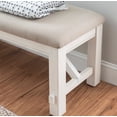 thumbnail image 3 of Powell Turino Distressed White Bench, 3 of 9
