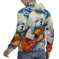 thumbnail image 6 of Lsque Dog Guitar Starry Night Pattern Casual Men's Hoodie,Hooded Sweatshirt with Kangaroo Pocket,Pullover Hoodie-X-Large, 6 of 7