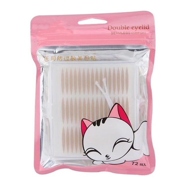 Adhesivo para párpados dobles, 72 pares de cinta adhesiva para párpados dobles, cinta para párpados dobles, acabado de lujo