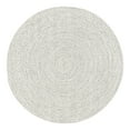 thumbnail image 3 of nuLOOM Wynn Braided Indoor/Outdoor Ivory 8' Casual Round Rug, 3 of 9