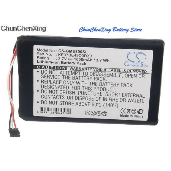 ALLCCX 1000mAh Battery KE37BE49D0DX3 for Garmin Edge 800, Edge 810